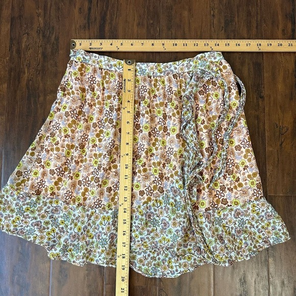 SCOTCH & SODA Viscose Wrap Over Skirt in Multi Floral Print - Picture 11 of 11